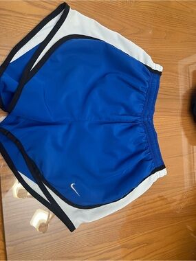 Nike Royal Blue Running Shorts with White & Black Accents